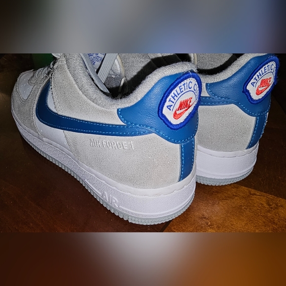 Nike Air Force 1 Low Athletic Club White Grey Size 7y or Womens size 7 - Picture 4 of 7